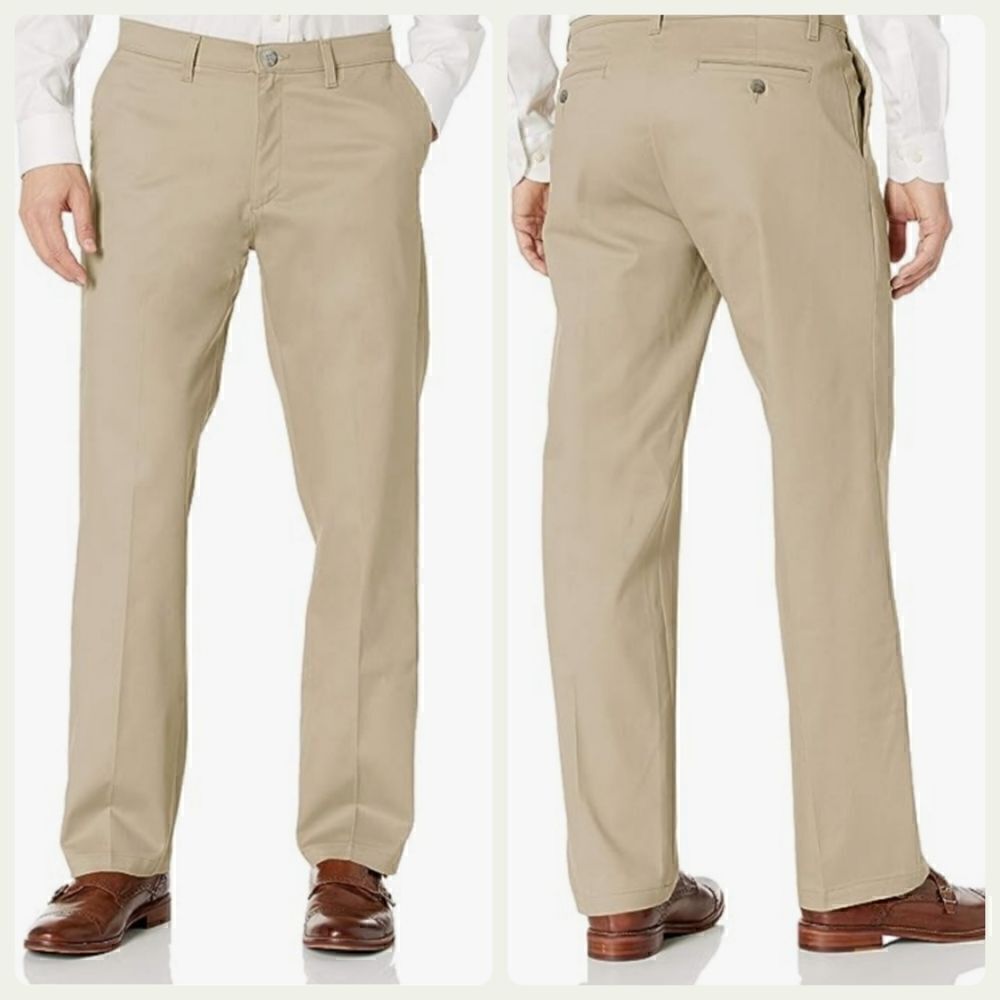 Lee Total Freedom relaxed fit khakis.